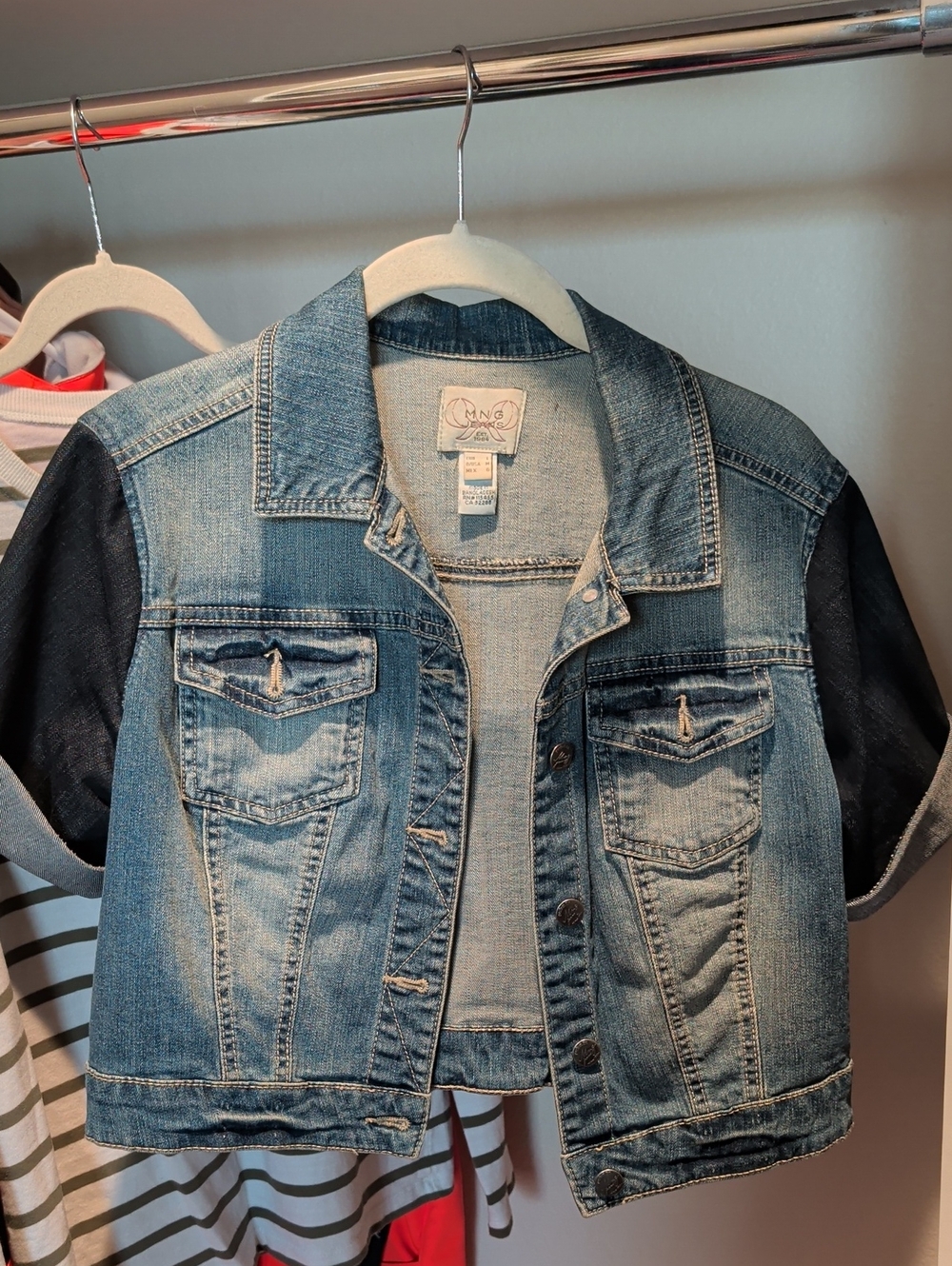 Women's Cropped Jean Jacket US Size M